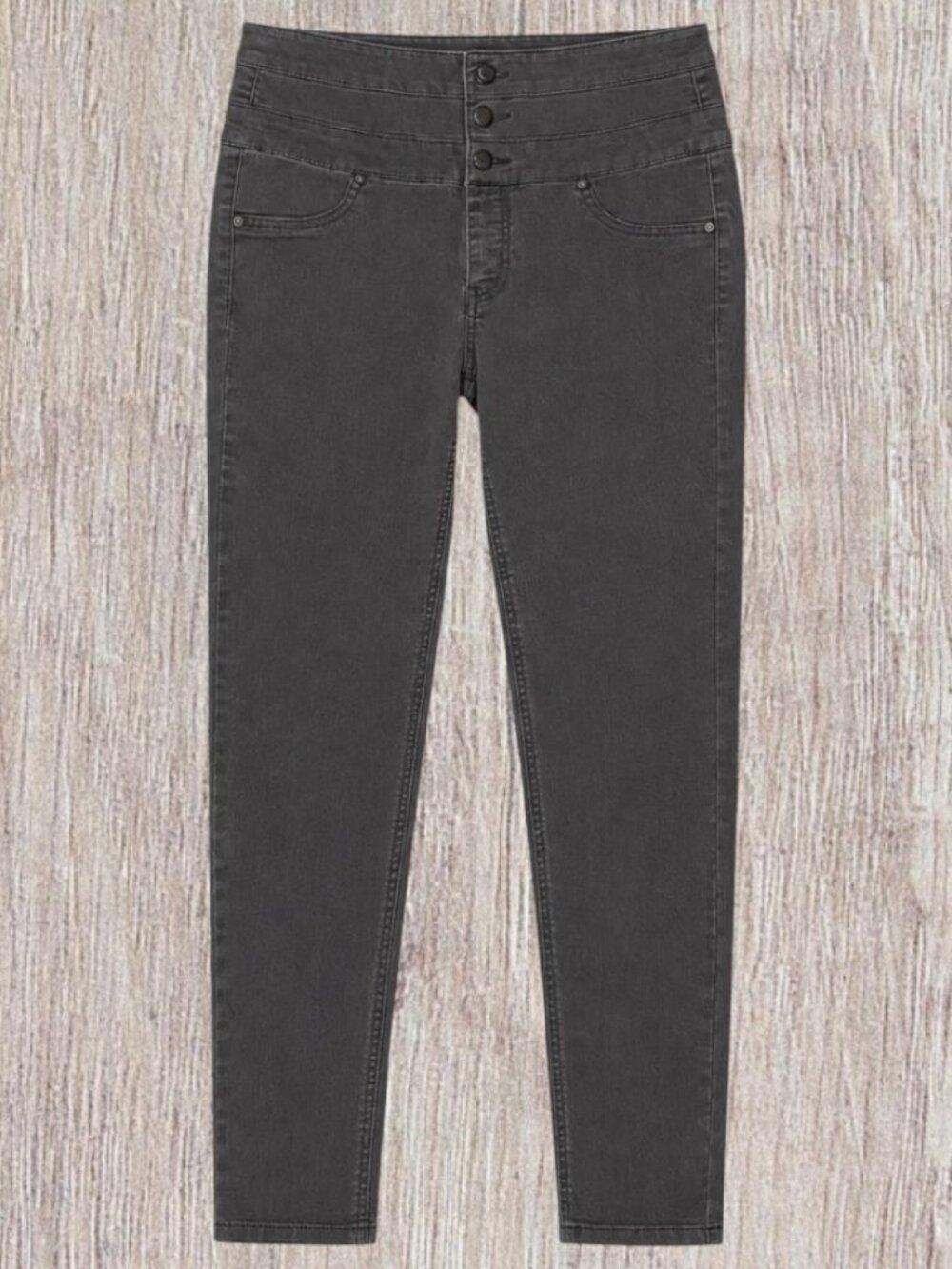 Tinseltown Women’s Gray Stretch Cotton Blend Skinny Denim Pants Slacks Size 13